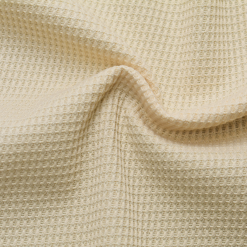 Hot sale in stock fabric knit cloth Anti-pilling sweatshirt 100% polyester knitted waffle fabric for pants