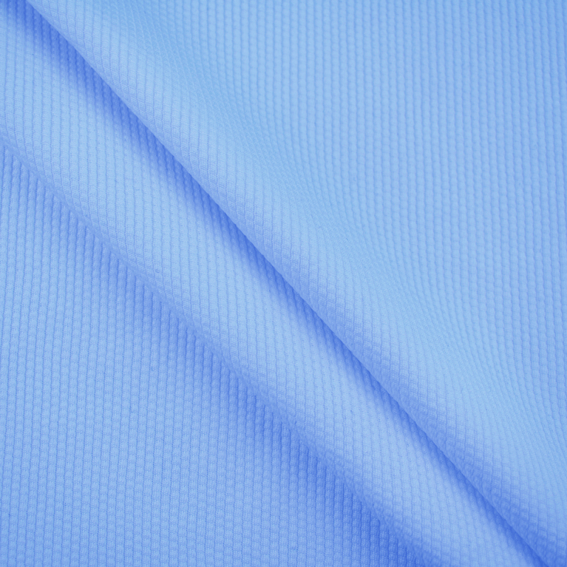 Hot sale double face custom jacquard 100% polyester knit t-shirt fabric for clothes