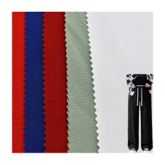 Factory cheap colorful 100% polyester ottoman knitted fabric for trousers