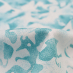 Printed polyester spandex fabric 4 way stretch  lululemon for swimwear