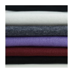 Wholesale knitted NO MOQ stock 32S brushed TC fleece cotton polyester fabric for hoodie