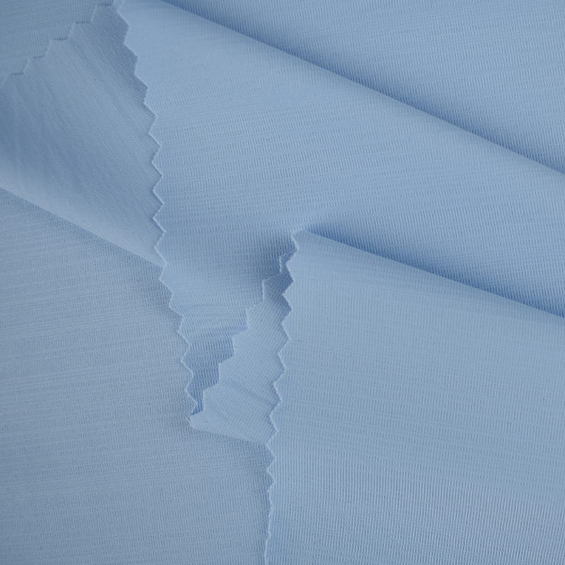 High elasticity cool feeling 88 nylon 12 spandex lycra slub style knitted single jacquard fabric for T-shirt 170gsm