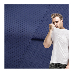 Manufacturer Single side knitted nylon elastic cool feeling breathable mesh fabric for T-shirt
