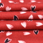 Fashion Imitation cotton like Single side polyester knitted printed Hacci fabric for dress