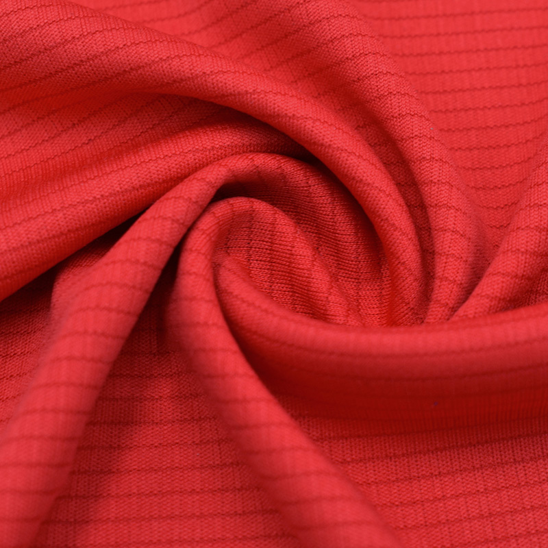 New arrival double jersey 100% polyester check fabric for t shirt sportswear