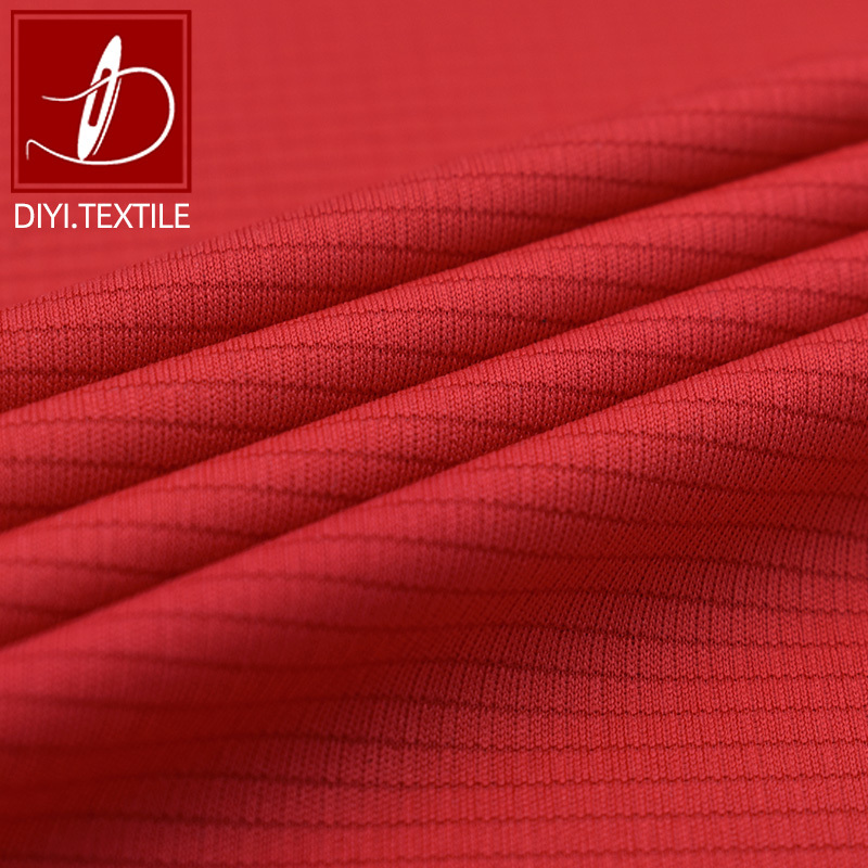 New arrival double jersey 100% polyester check fabric for t shirt sportswear