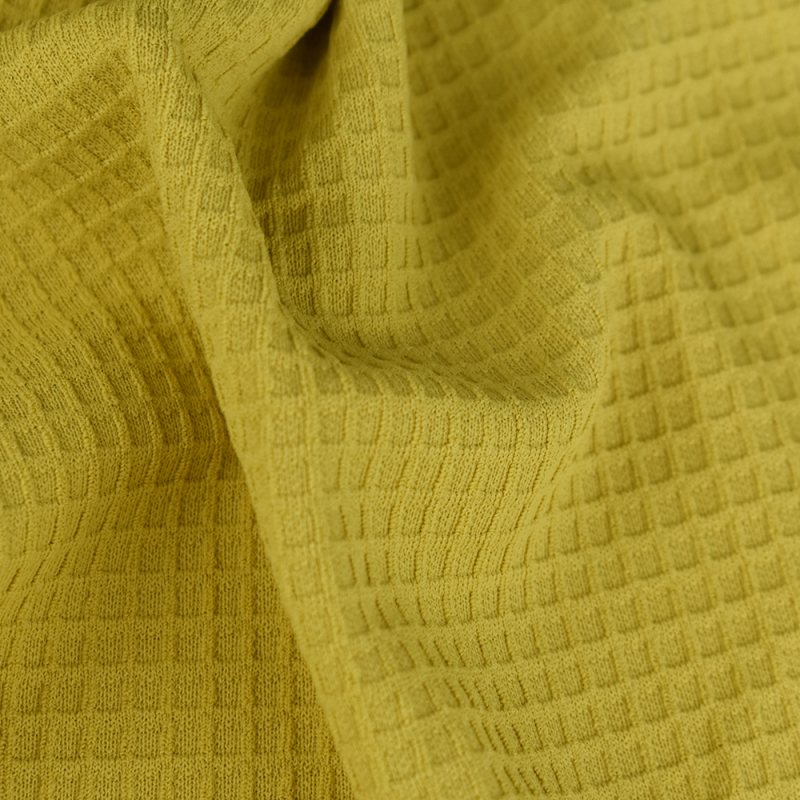 Textile stock fabric quick dry and wicking 100% polyester knitted 32S waffle fabric for T-shirt