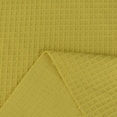 Textile stock fabric quick dry and wicking 100% polyester knitted 32S waffle fabric for T-shirt