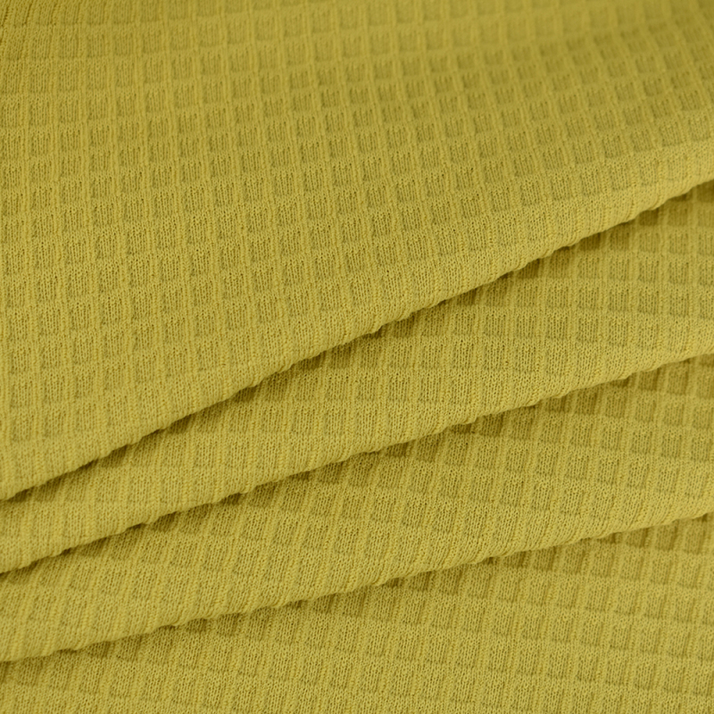 Textile stock fabric quick dry and wicking 100% polyester knitted 32S waffle fabric for T-shirt