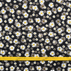 New fashion daisy 200g rayon knitting inkjet 58'' spandex digital printing fabric for garment