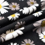 New fashion daisy 200g rayon knitting inkjet 58'' spandex digital printing fabric for garment