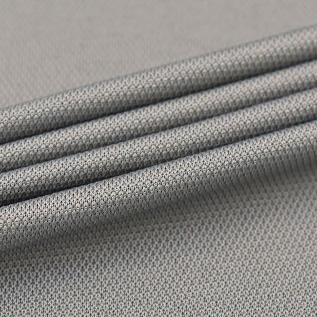 Breathable nylon spandex mesh jacquard fabric knitted single jersey for t shirt