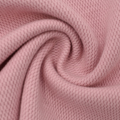 RC brushed honeycomb mesh style rayon cotton spandex knit fabric for thermal hoodie