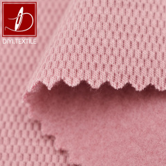 RC brushed honeycomb mesh style rayon cotton spandex knit fabric for thermal hoodie