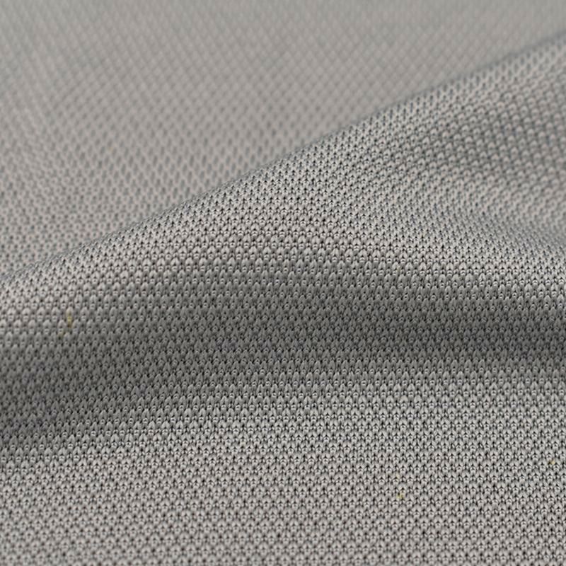 Mesh jacquard solid spandex nylon single jersey knitted fabric for t shirt