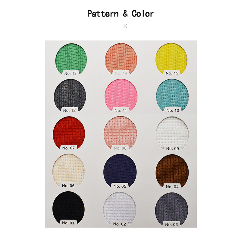 Textile manufacturers 40S Anti pilling solid colors 100% polyester cotton like waffle fabric for home wear