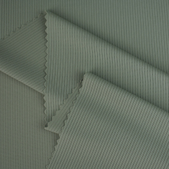 High stretch warp knitted nylon spandex vertical stripe jacquard fabric for yoga wear t-shirt