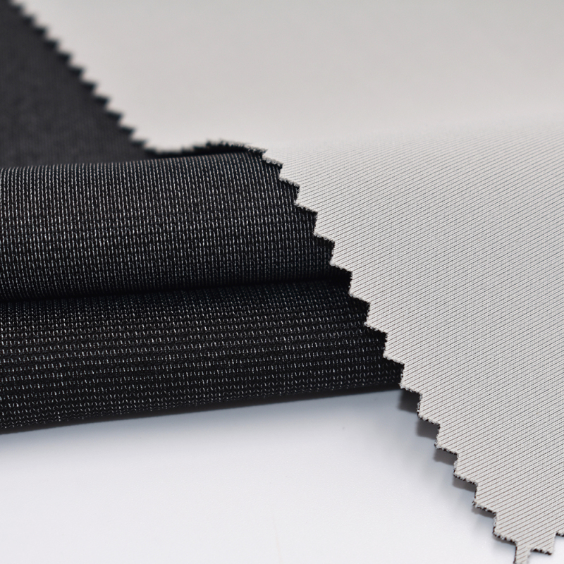 Shaoxing factory coolness solid jacquard 54% polyester 36% nylon mesh scuba knitted fabric spandex for sportswear and coat