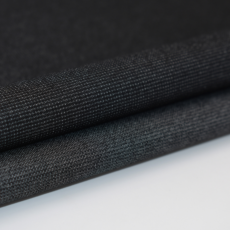 Shaoxing factory coolness solid jacquard 54% polyester 36% nylon mesh scuba knitted fabric spandex for sportswear and coat
