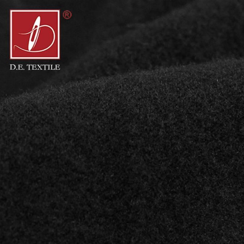 hot sale knitted fabric polyester fabric brushed for underwear ,thin and warm