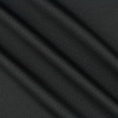 Ready goods high standard yarn dyed black color fastness polyester spandex mesh jacquard fabric for T-shirt sportswear