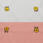 High quality multicolour pink embroidered knit polyester Waffle fabric cotton like for T-shirt