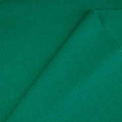 High elasticity 21S 2*2 CVC solid dyed polyester knitted rib fabric cotton spandex for Cuff hem