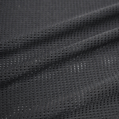 China factory breathable stretch warp knitting spandex nylon check jacquard sportswear mesh fabric for t-shirt