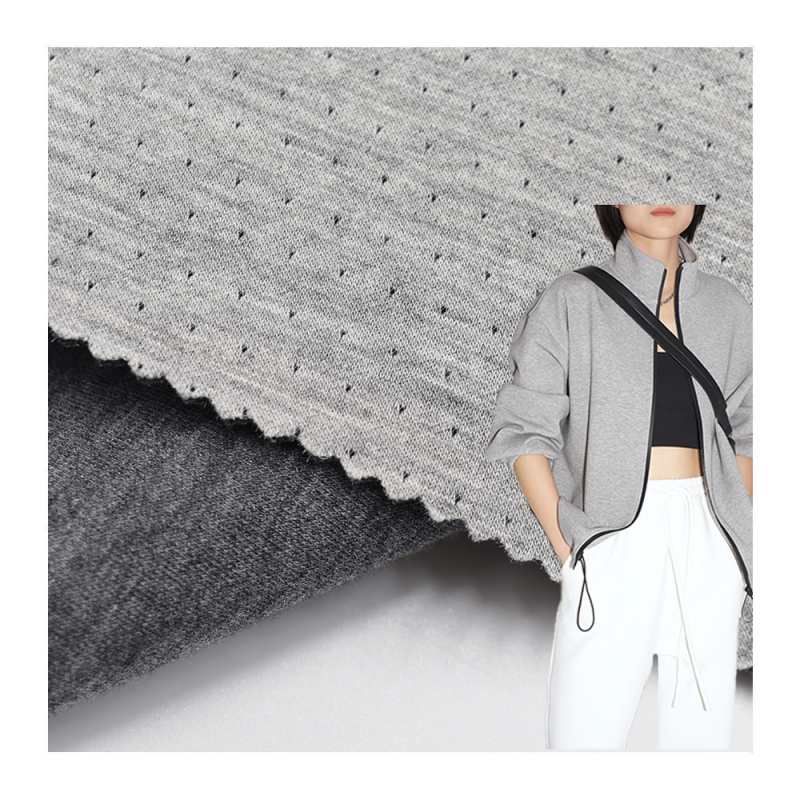Hot sale thickness 2mm TR polyester rayon triangle mesh jacquard dyeing knitting space scuba fabric for hoodie sweatshirt