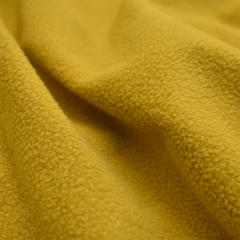Wholesale dyed 100% polyester suede polar fleece fabric for hoodie and sweater