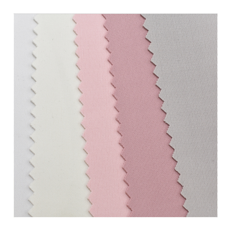 Long lasting cooling imitation nylon dull polyester ice silk spandex scuba knitted fabric for hoodie
