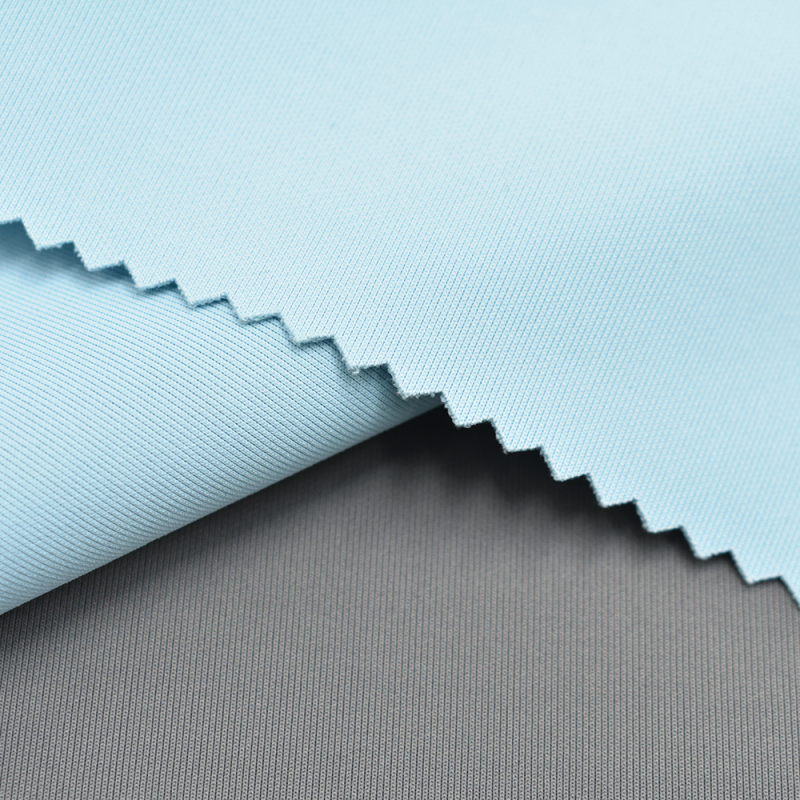 Long lasting cooling imitation nylon dull polyester ice silk spandex scuba knitted fabric for hoodie