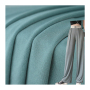 Wholesale shiny and drooping polyester spandex 1X1 rib knit fabric for pants