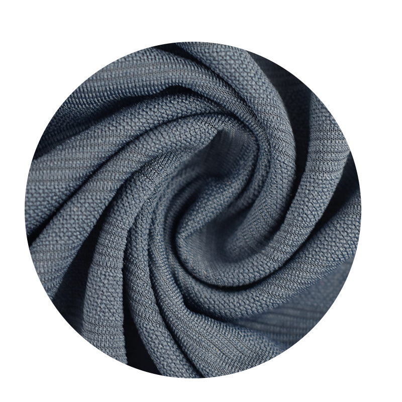 Stripe jacquard polyester spandex fabric mesh breathable fabric for t shirt