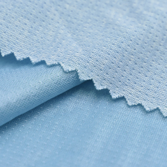 High quality breathable double face custom polyester stretch mesh jacquard knit spandex fabric