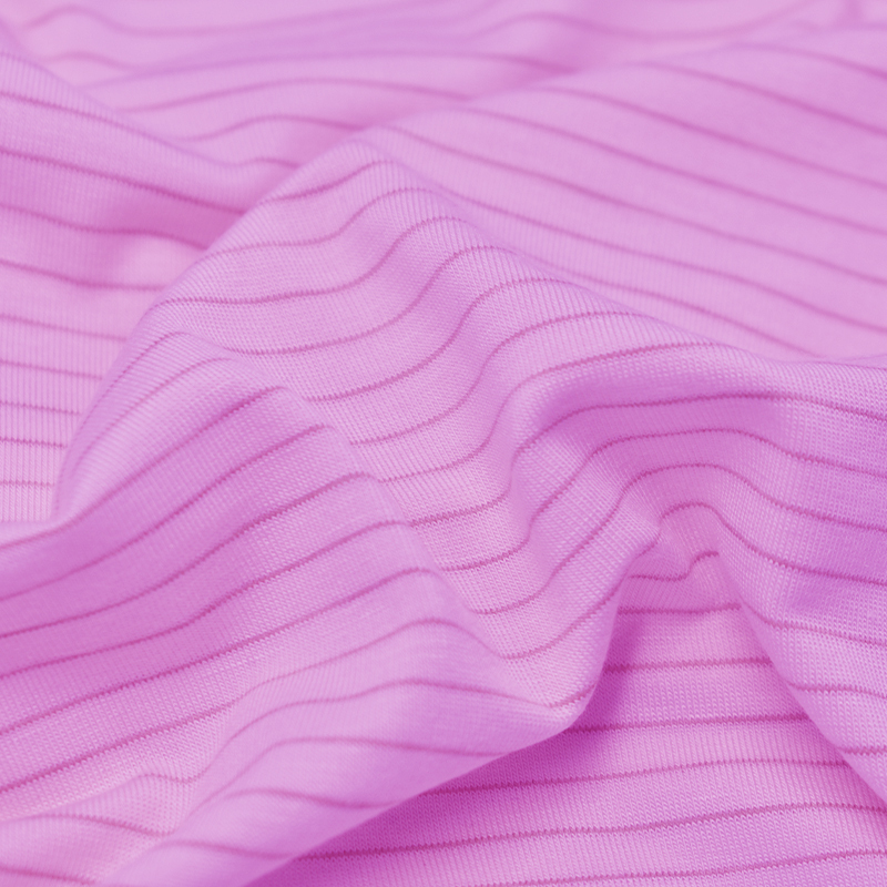 OEKO-TEX STANDARD 100 wicking Rayon Cotton stripe knitted soft jersey fabric for T-shirt