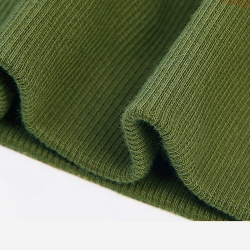 High elasticity cotton polyester 60/40 thick 2X2 CVC rib knit fabric stretch for cuff