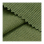 High elasticity cotton polyester 60/40 thick 2X2 CVC rib knit fabric stretch for cuff
