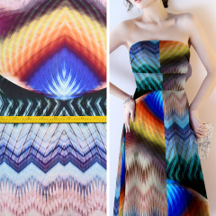 Printed fabric 200g Rayon Spandex Knitting Ink-jet 58'' digital fabric printing