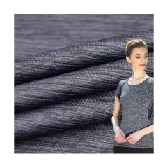 High quality quick dry and breathable cationic 100% polyester single jacquard jersey fabric for sports yoga wear