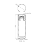 FPG Round square bottle - FPGL-100-6