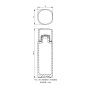FPG Round square bottle - FPGL-100-4