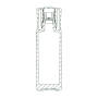 FPG Round square bottle - FPGL-100-4