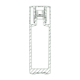 FPG Round square bottle - FPGL-100-9