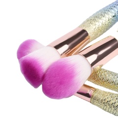Professional Transparent Diamonds Crystal Handle Private Label Makeup Brushes fish Makeup Brush Set