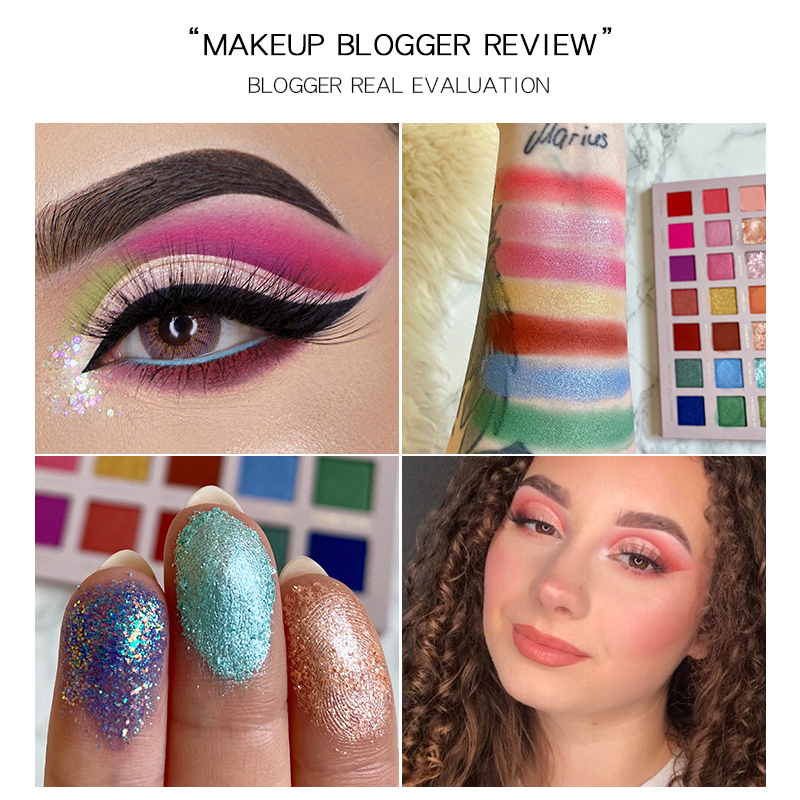 Waterproof Glitter Makeup Palletes Eyeshadow Palette Pigmented Eye Shadow
