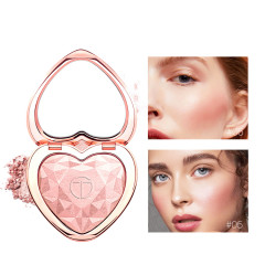 Powder High Pigmented 5 Colors Shimmer 3D Diamond Privel label Highlighter Makeup