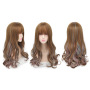Long Wet And Wavy Human Hair Synthetic Lace Deep Curly Wigs