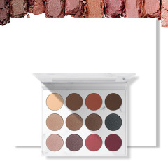 12 shade  Eyeshadow Palette Ultra-Blendable Matte Shimmer High Pigmented Long Lasting cheap eyeshadow makeup palette