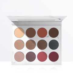 12 shade  Eyeshadow Palette Ultra-Blendable Matte Shimmer High Pigmented Long Lasting cheap eyeshadow makeup palette